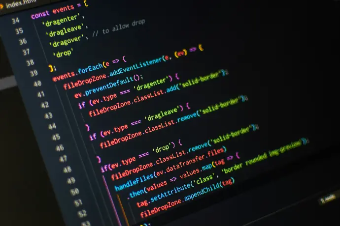 monitor displaying index.html codes